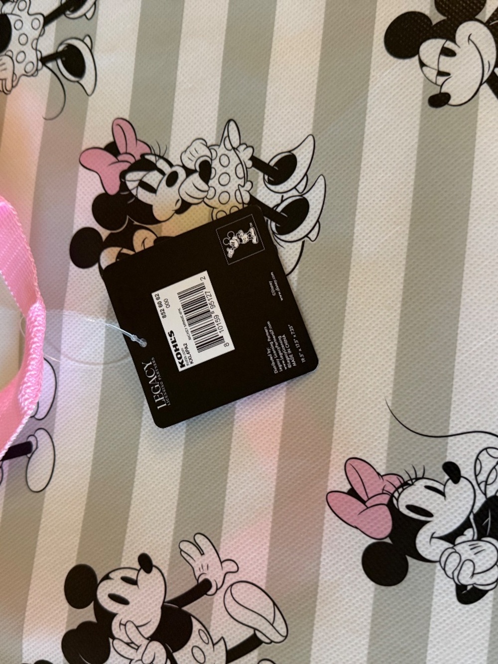 3-Disney's Mickey Mouse & Minnie Mouse Reusable Extra Large Tote Bags - Picture 15 of 15